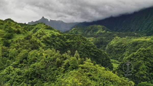 Calm before the Storm, Tahiti, over the valley of Papeno'o. Fine Art print by High Tower Photography.